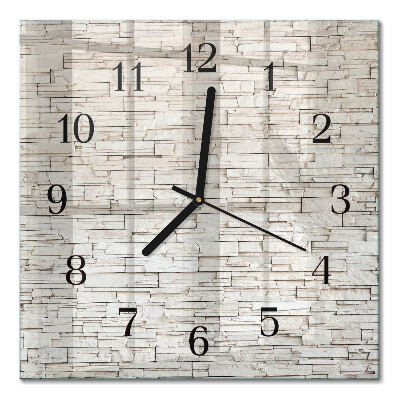 Glass clock square Clinker
