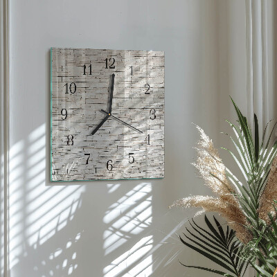 Glass clock square Clinker