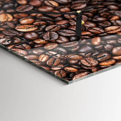 Square kitchen clock Coffee beans