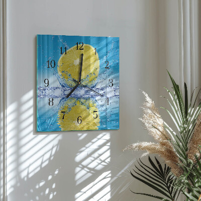 Square wall clock Citrus