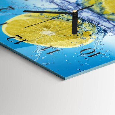 Square wall clock Citrus