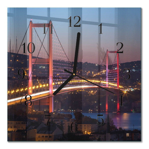 Square kitchen clock Bridge