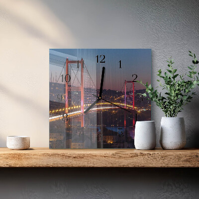 Square kitchen clock Bridge