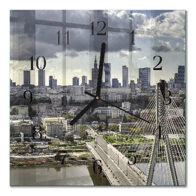 Square wall clock Warsaw