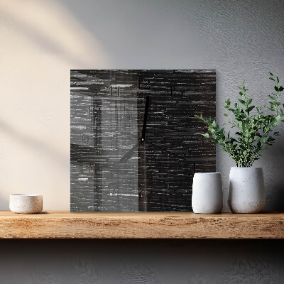 Square kitchen clock Stones