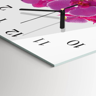 Square kitchen clock Orchid