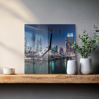 Square kitchen clock Horizon