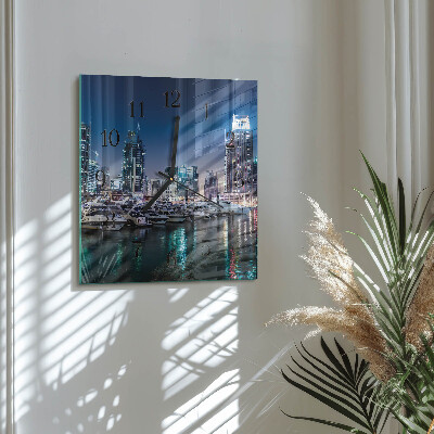 Square kitchen clock Horizon