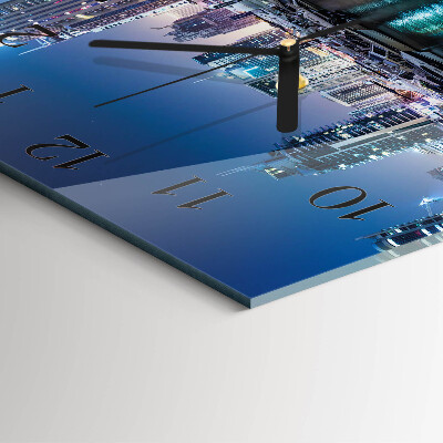 Square kitchen clock Horizon