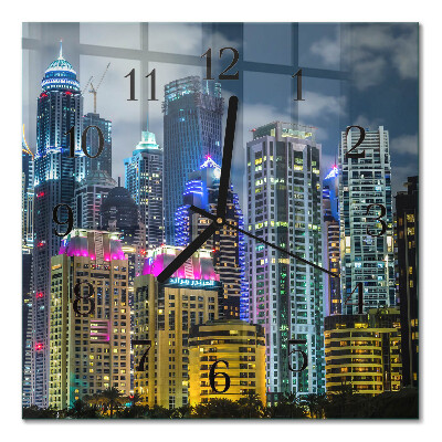 Square wall clock City