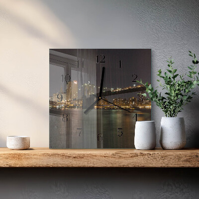 Square kitchen clock Horizon
