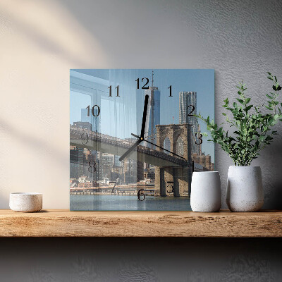 Square kitchen clock Horizon