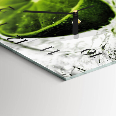 Glass clock square Calcium carbonate
