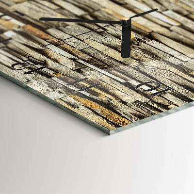 Square kitchen clock Stones