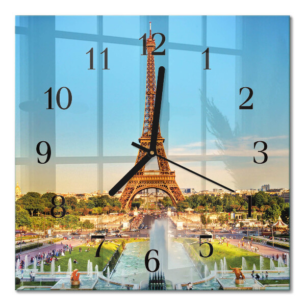 Square wall clock Paris