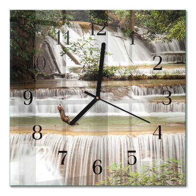 Square wall clock Cascade