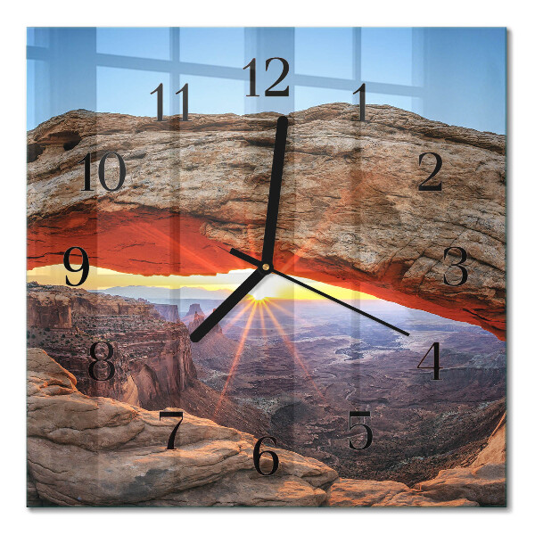 Square kitchen clock Grand Canyon