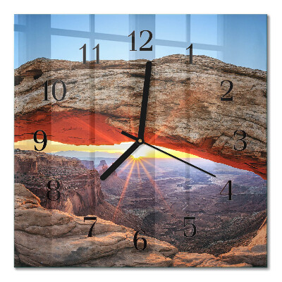 Square kitchen clock Grand Canyon