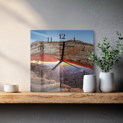 Square kitchen clock Grand Canyon