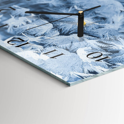 Square kitchen clock Snowflakes