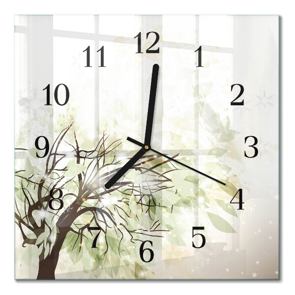 Square kitchen clock Tree