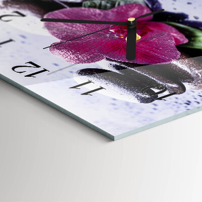 Square kitchen clock Orchid