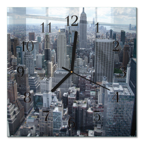Square kitchen clock Horizon