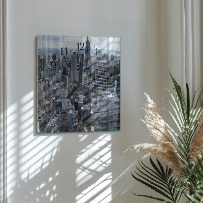 Square kitchen clock Horizon