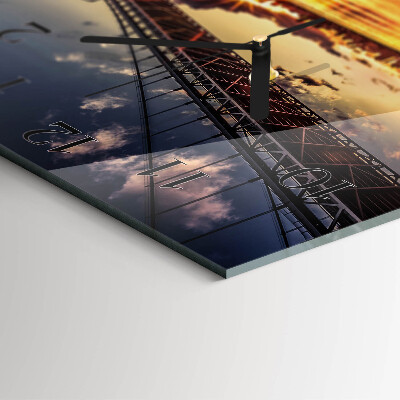 Square wall clock River Bridge