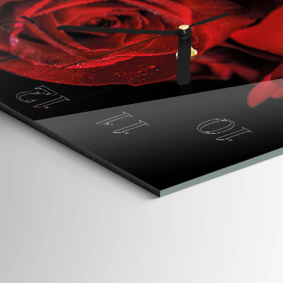 Square kitchen clock Rose