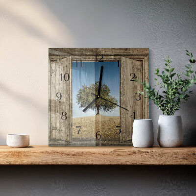 Square kitchen clock Tree