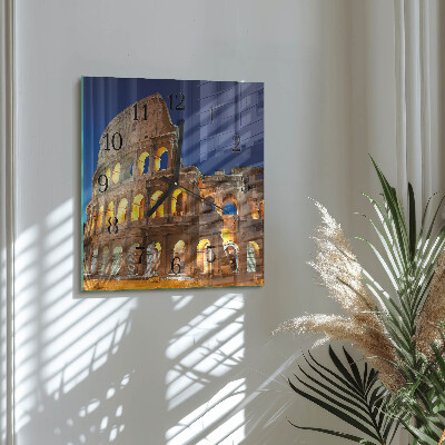Glass clock square Colosseum