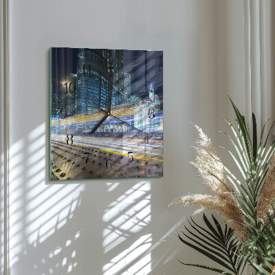Square kitchen clock Horizon