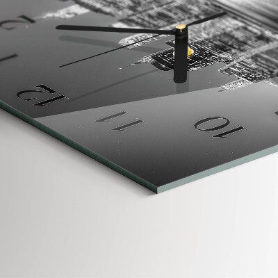 Square kitchen clock Horizon
