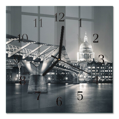 Square kitchen clock Horizon