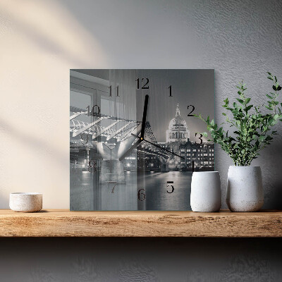 Square kitchen clock Horizon