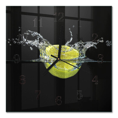 Square wall clock Citrus