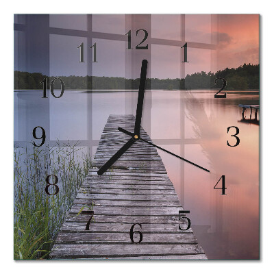 Square wall clock Bridge