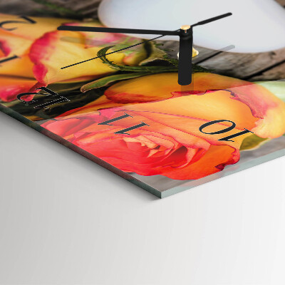 Square kitchen clock Heart