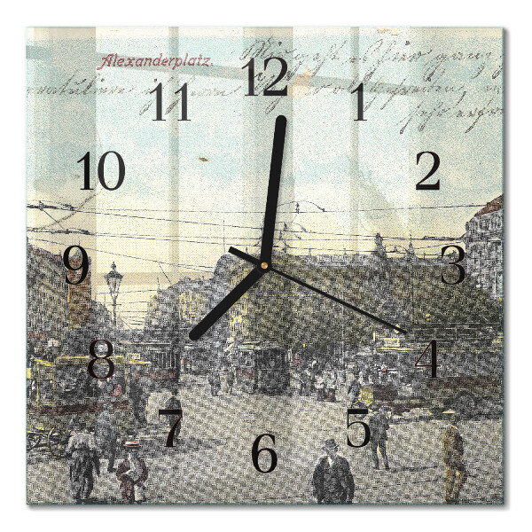 Square wall clock Postcard