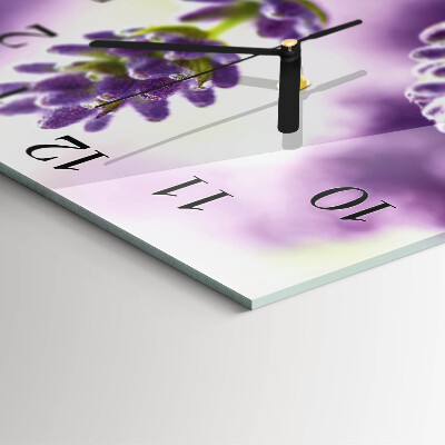 Square kitchen clock Lavender