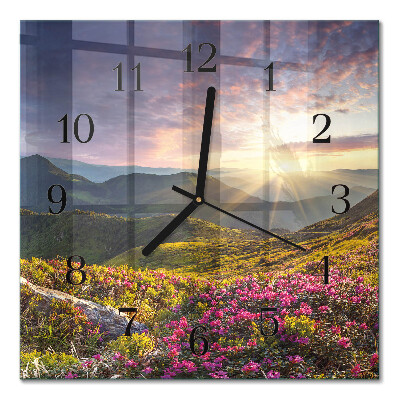 Square wall clock Landscape