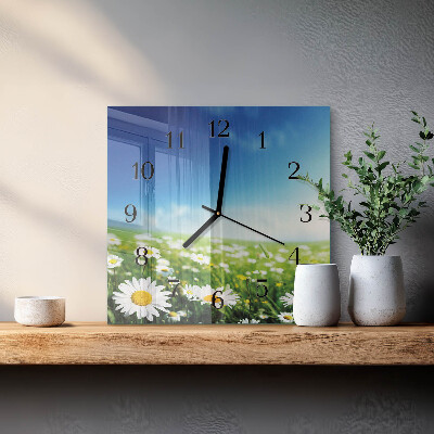 Square kitchen clock Meadow
