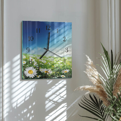 Square kitchen clock Meadow