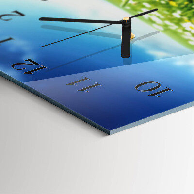 Square kitchen clock Meadow