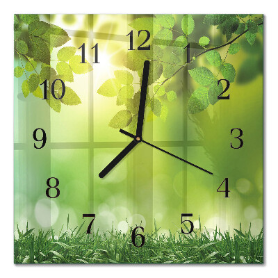 Square kitchen clock Spring