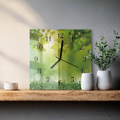 Square kitchen clock Spring