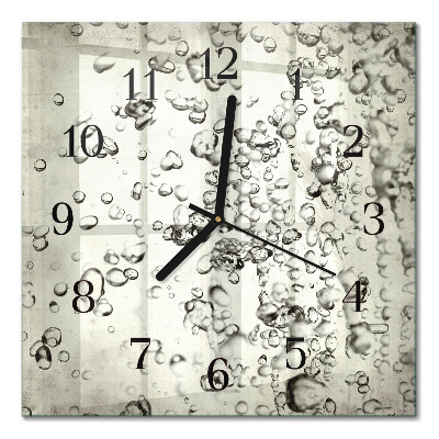 Square wall clock Drops