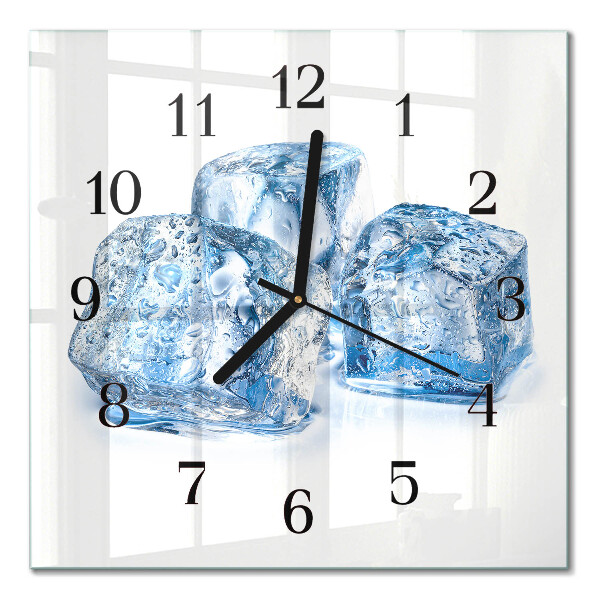 Square wall clock Ice
