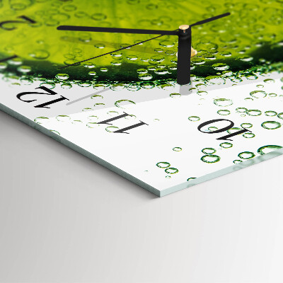 Square kitchen clock Calcium carbonate